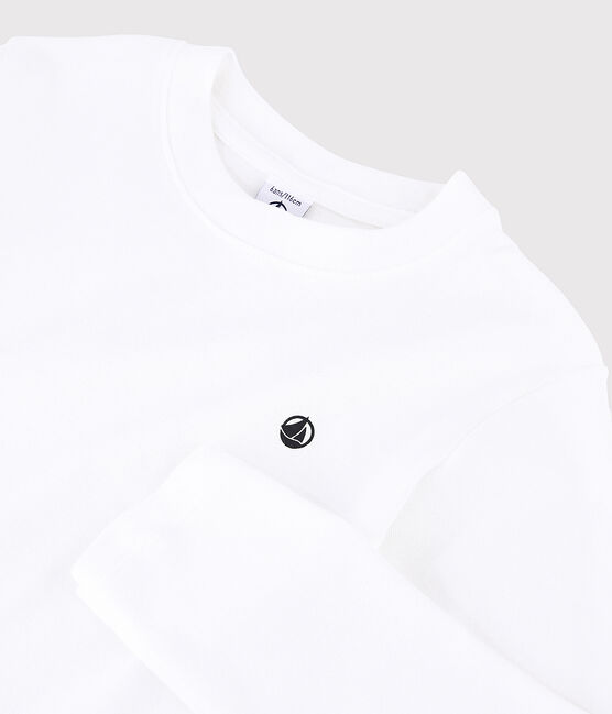 Camiseta de algodón de niña/niño blanco MARSHMALLOW