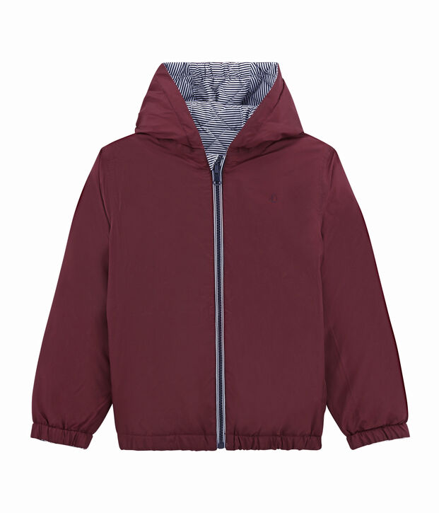 Corta viento reversible para ni&ntilde;a rojo