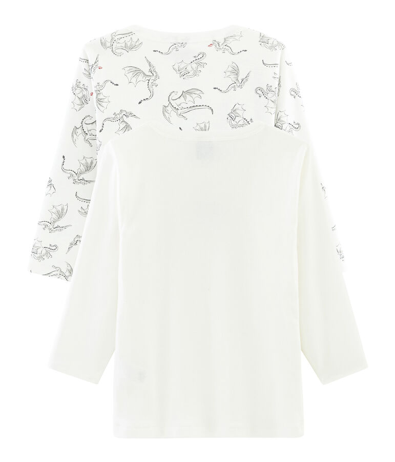 Par de camisetas manga larga para ni&ntilde;o multicolor