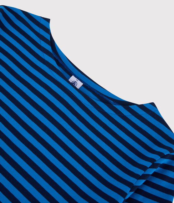 Camiseta marinera de algodón de mujer azul SMOKING/ RUISSEAU