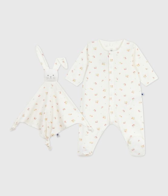Estuche de regalo de punto con estampado floral para recién nacido variante 1