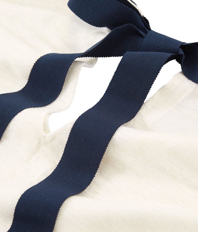 Camiseta de lino para mujer blanco