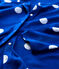 Rebeca de algodón/lino estampada de mujer azul SURF/blanco MARSHMALLOW