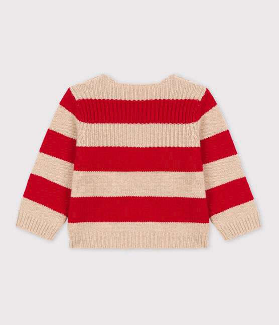 Jersey de punto tricotado de lana y algodón a rayas para bebé TRENCH/ STOP