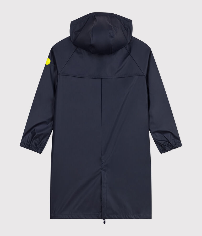 Chubasquero largo y bicolor para mujer azul SMOKING