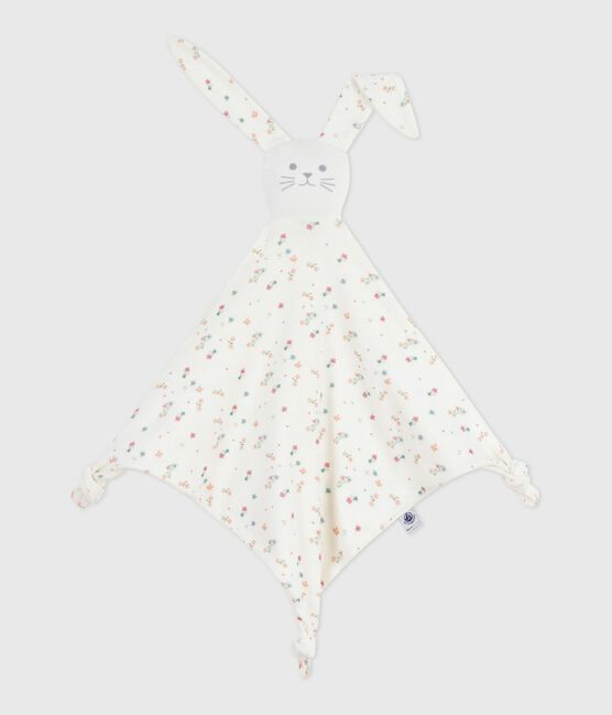 Doudou de algodón con estampado de flores para bebé blanco MARSHMALLOW/blanco MULTICO