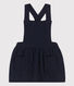 Vestido sin mangas de túbico acolchado y estampado para bebé
