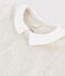 Bodi con cuello y manga corta de algodón ecológico para bebé beige MONTELIMAR CHINE