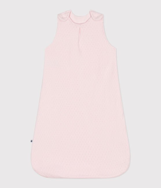 Saco de algodón liso para bebé TOG 1 rosa FLEUR