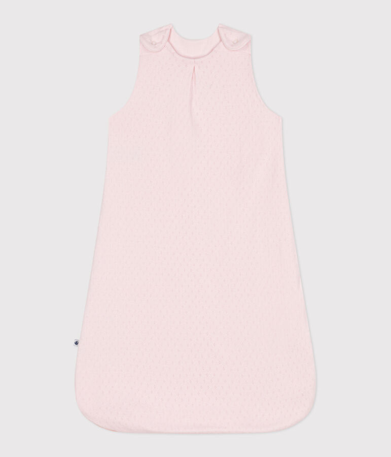 Saco de dormir para beb&eacute; en algod&oacute;n liso TOG 0.5 rosa