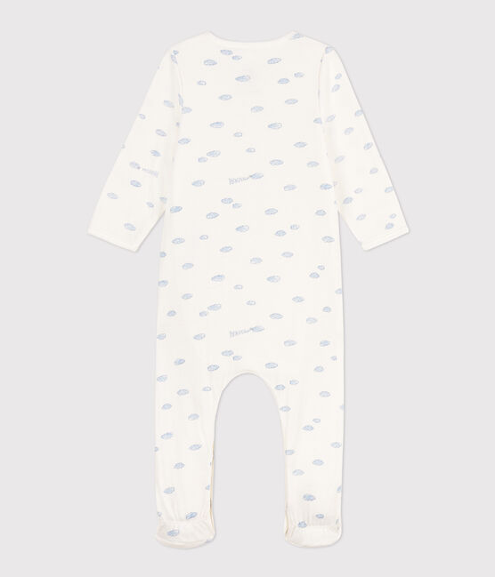 Bodyjama de túbico con nubes blanco MARSHMALLOW/blanco MULTICO