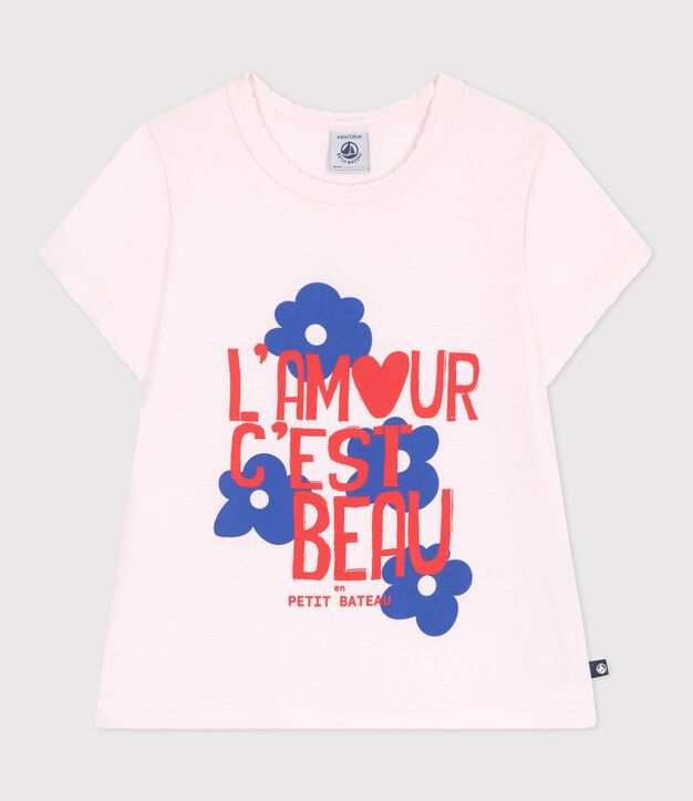Camiseta infantil de manga corta de algod&oacute;n BARELY