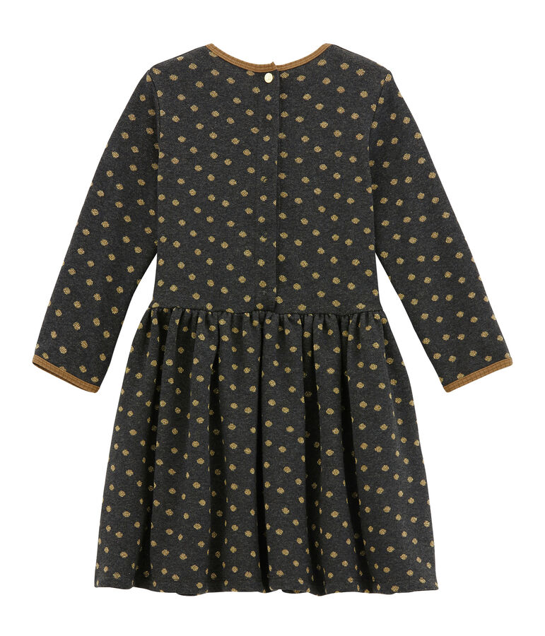 Vestido para ni&ntilde;a gris/amarillo