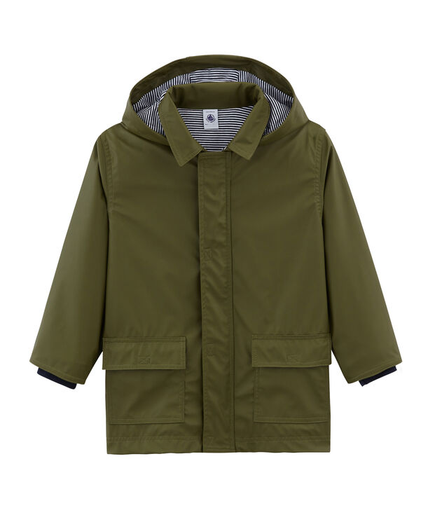 Impermeable infantil unisex verde