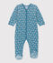 Pijama de terciopelo con flores para bebé POLOCHON/ MULTICO
