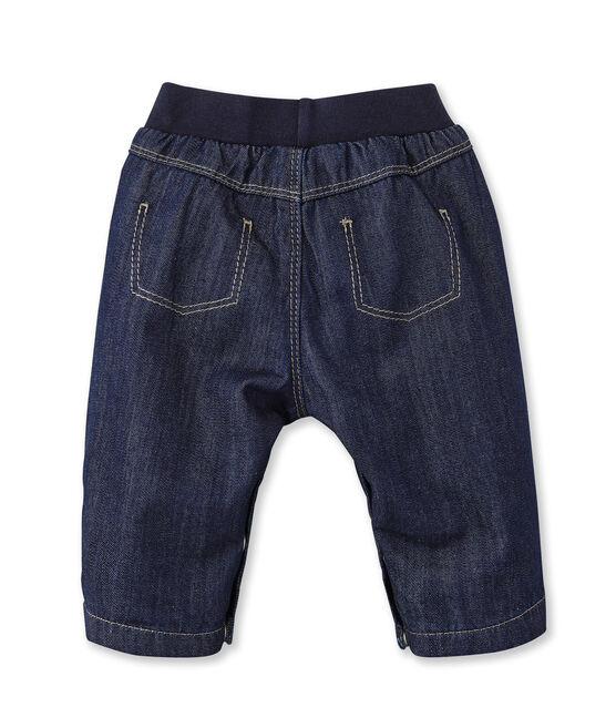 Pantalón vaquero forrado para bebé azul JEAN