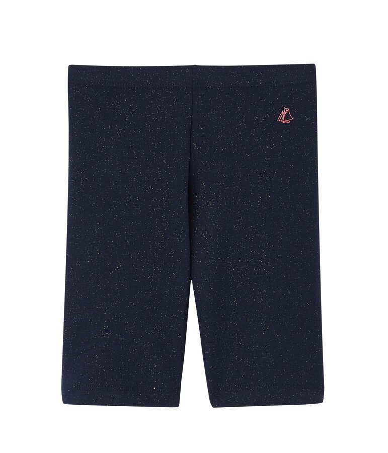 Leggings ciclista de ni&ntilde;a azul/amarillo