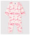 Pijama enterizo sin pies en tela de Jouy rosa de bebé niña de algodón rosa FLEUR/rosa GROSEILLER