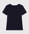 Camiseta Iconique de manga corta de punto liso para mujer azul SMOKING