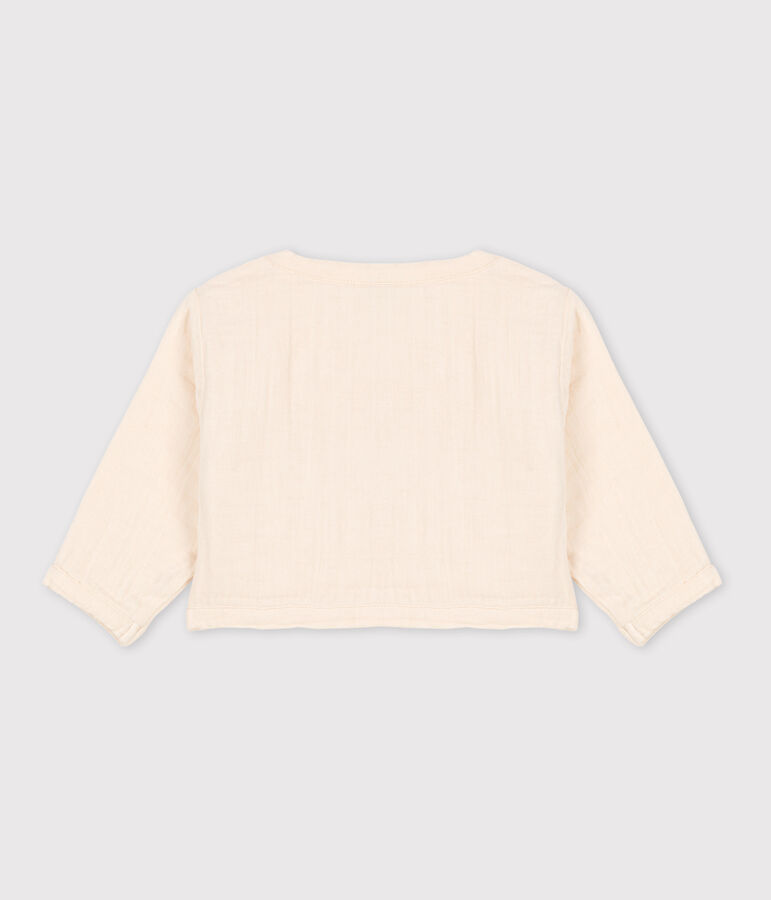 C&aacute;rdigan de gasa de algod&oacute;n para beb&eacute; crudo AVALANCHE