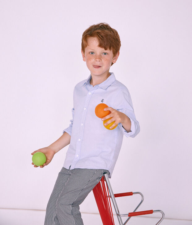 Camisa infantil para ni&ntilde;o azul