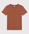 Camiseta de algodón L'ICONIQUE con cuello redondo para mujer marron CINA