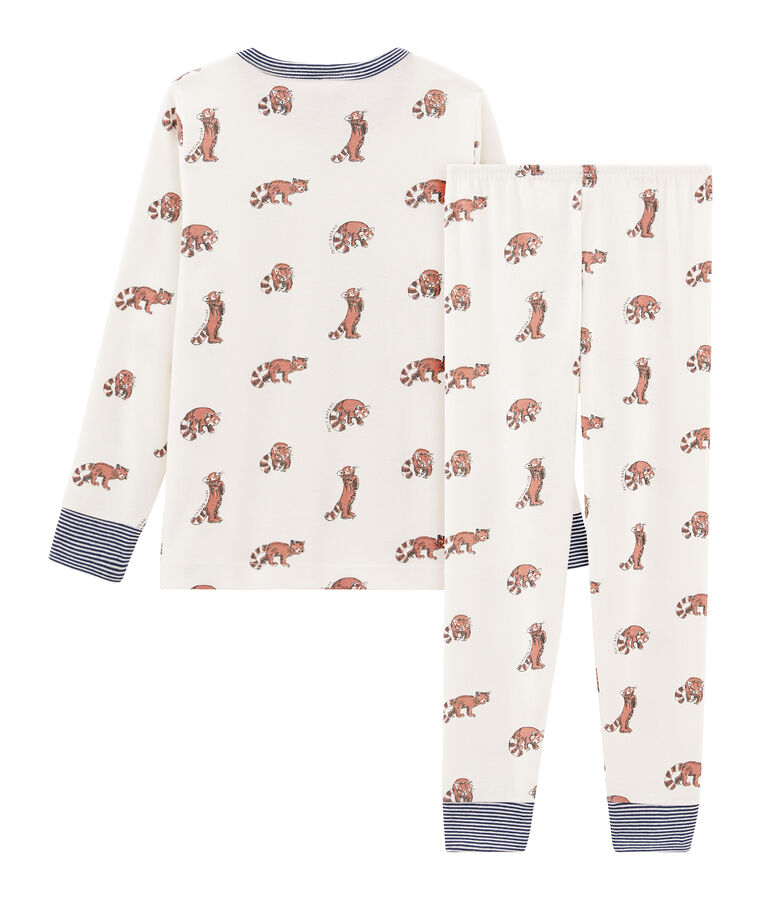 Pijama de punto para ni&ntilde;o blanco/multicolor