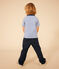 Camiseta a rayas de jersey ligero para niño GAULOISE/ MARSHMALLOW