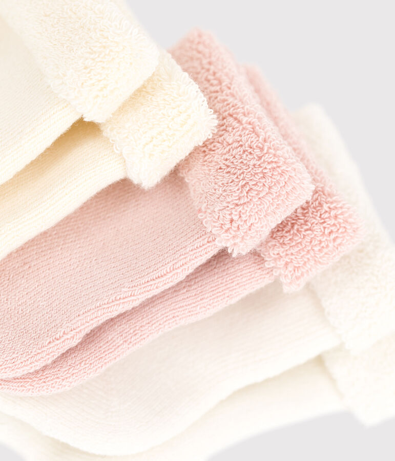 Juego de 3 pares de calcetines para beb&eacute; multicolor