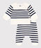 Conjunto tricotado de 2 piezas con rayas marineras para bebé azul MARSHMALLOW/ SOIR