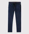 Pantalón de felpa vaquero de niño azul DENIM BLEU FONCE