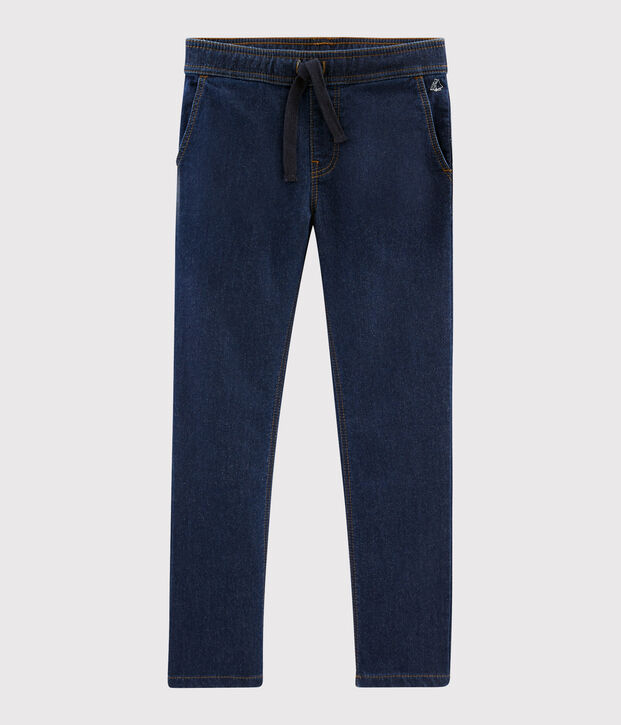 Pantal&oacute;n de felpa vaquero de ni&ntilde;o azul