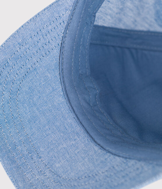 Gorra en denim claro para bebé Petit Bateau azul DENIM CLAIR