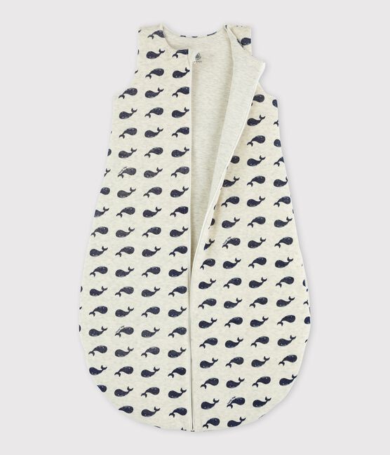 Saco de dormir de terciopelo de bebé. beige MONTELIMAR/azul MEDIEVAL