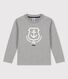 Camiseta de algodón de manga larga para niño