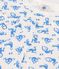 Pijama de manga corta con monos de algodón de niño blanco MARSHMALLOW/azul BRASIER