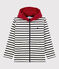 Sudadera de algodón con capucha infantil unisex blanco MARSHMALLOW/azul SMOKING