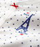 Pijama enterizo de París de algodón de bebé niña blanco MARSHMALLOW/azul MEDIEVAL
