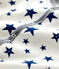 Pelele de bebé con estrellas azules de terciopelo blanco MARSHMALLOW/azul MEDIEVAL