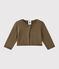 Bolero de bebé niña de punto marron SHITAKE