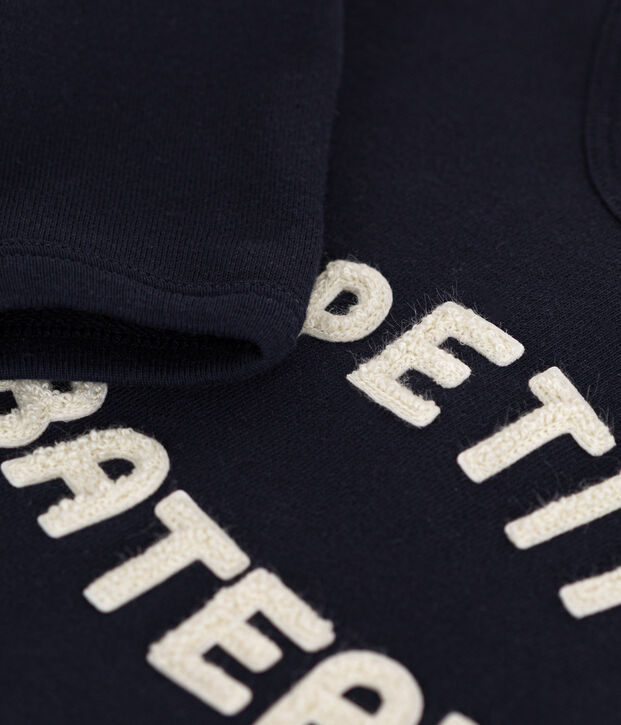 Sudadera de felpa para beb&eacute; azul