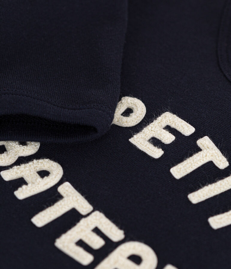 Sudadera de felpa para beb&eacute; azul