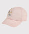 Gorra bordada de niña rosa MINOIS