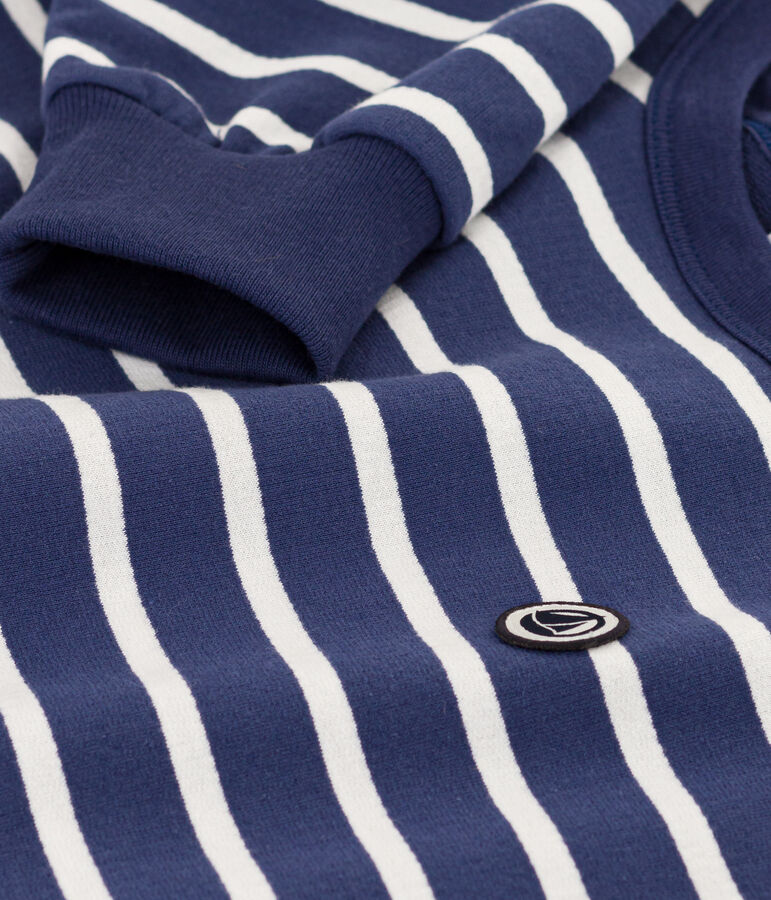 Sudadera de mulet&oacute;n para ni&ntilde;o/ni&ntilde;a azul/blanco