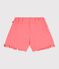 Shorts infantiles de algod&oacute;n liso rosa
