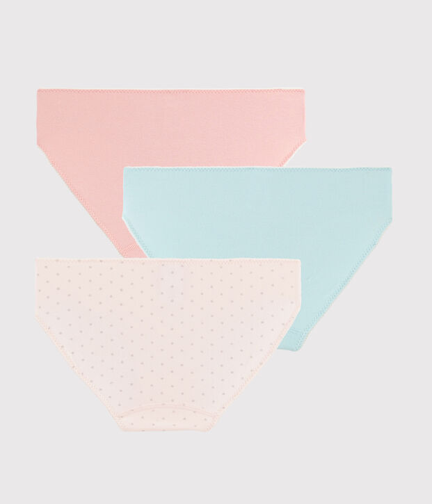 Juego de 3 braguitas con brillo para ni&ntilde;a multicolor