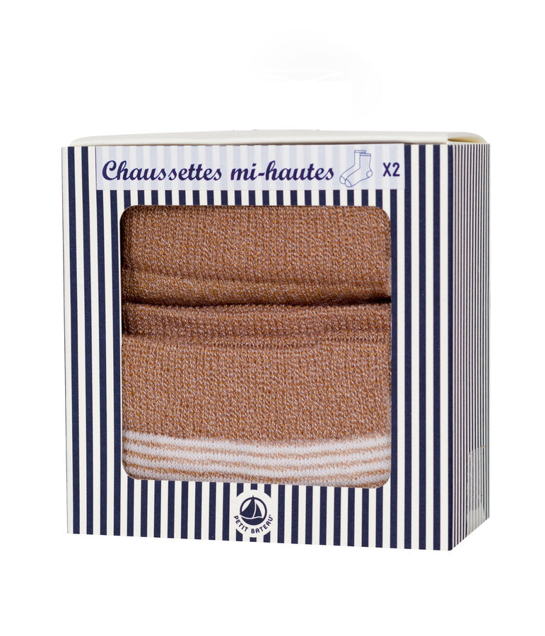 Lote de 2 pares de calcetines para mujer multicolor