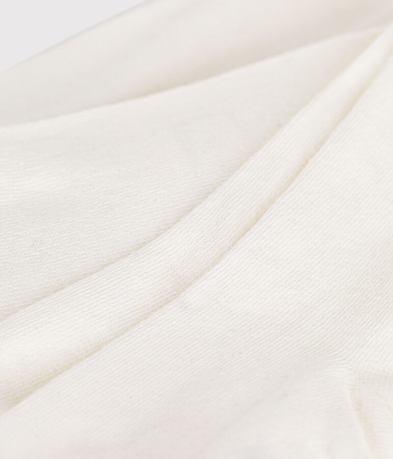 Leotardos infantiles lisos de algod&oacute;n blanco