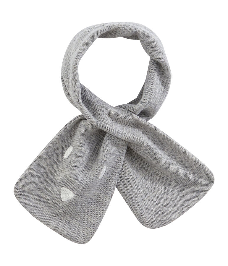 Bufanda para beb&eacute; unisex gris