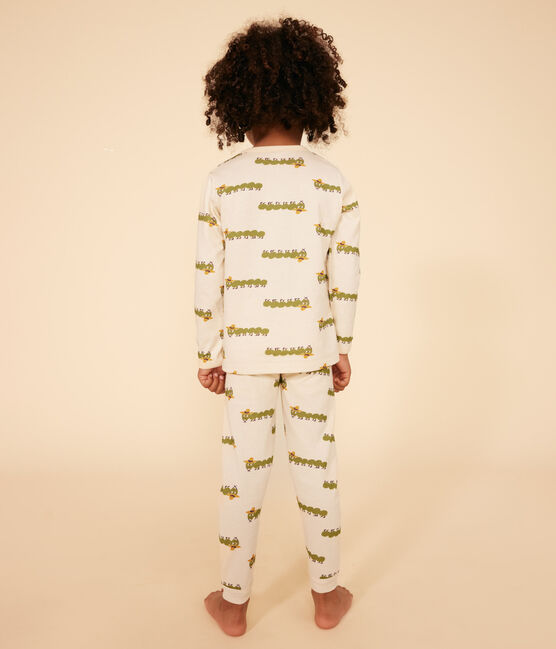Pijama infantil de algodón con estampado animal blanco AVALANCHE/ MULTICO